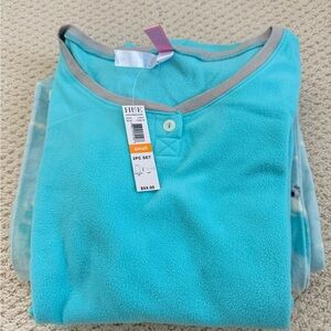 HUE Aqua Blue Pajama Set